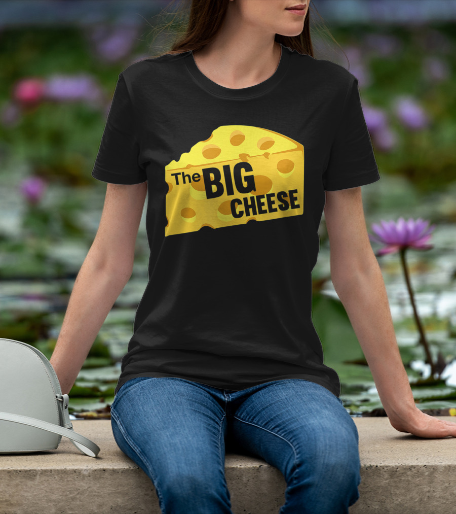 The Big Cheese Emphasizing A Large Yellow Wedge T-Shirt