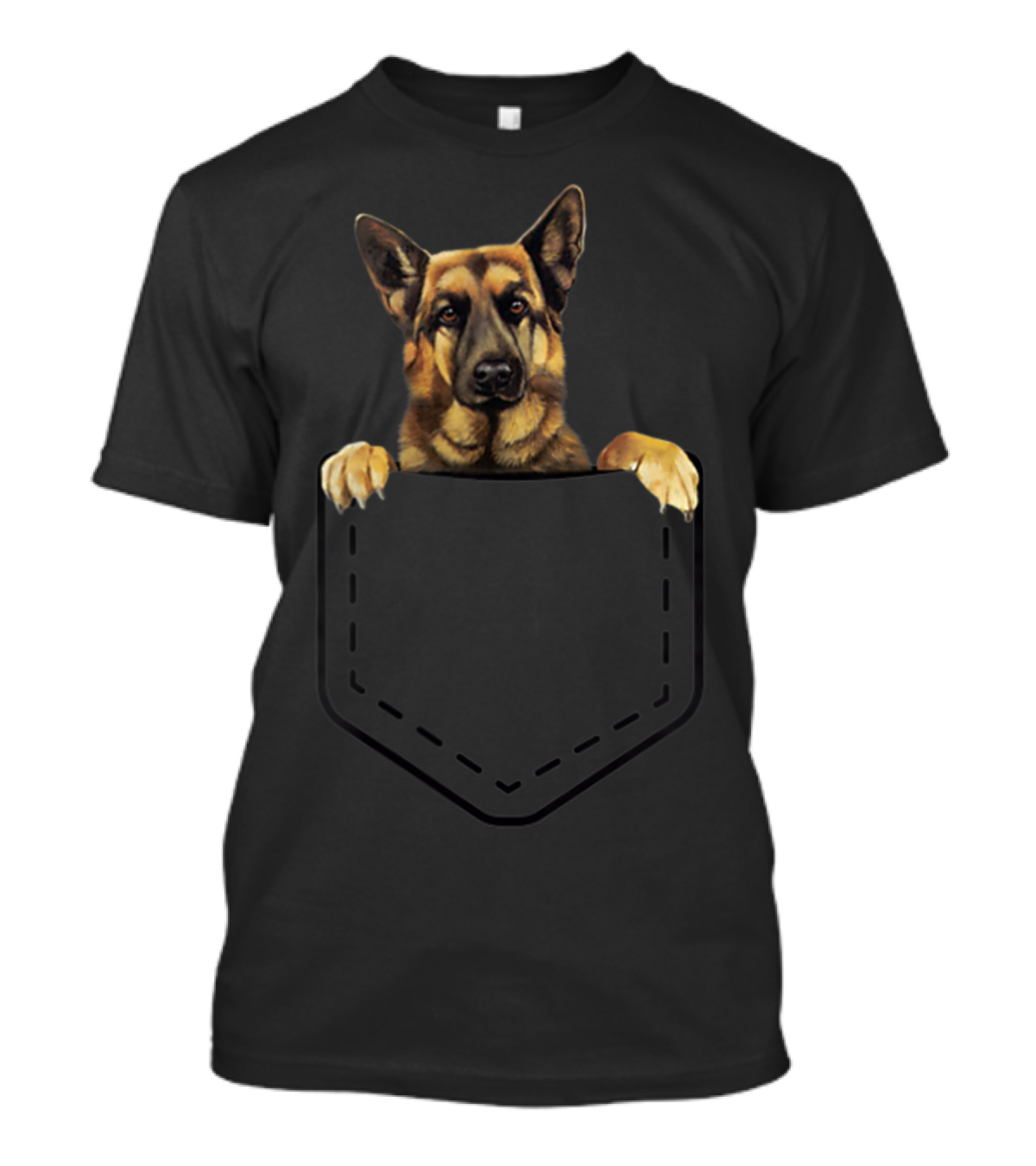 A Cute Little Pocket Pup The Perfect German Shepherd Buddy T-Shirt