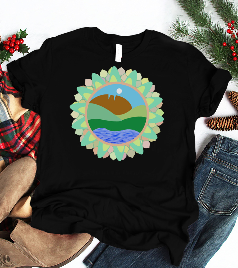 Horsetooth Rock Fort Collins Colorado Co Scenic Mountain Lake Sunburst T-Shirt