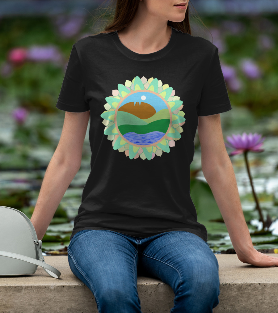 Horsetooth Rock Fort Collins Colorado Co Scenic Mountain Lake Sunburst T-Shirt
