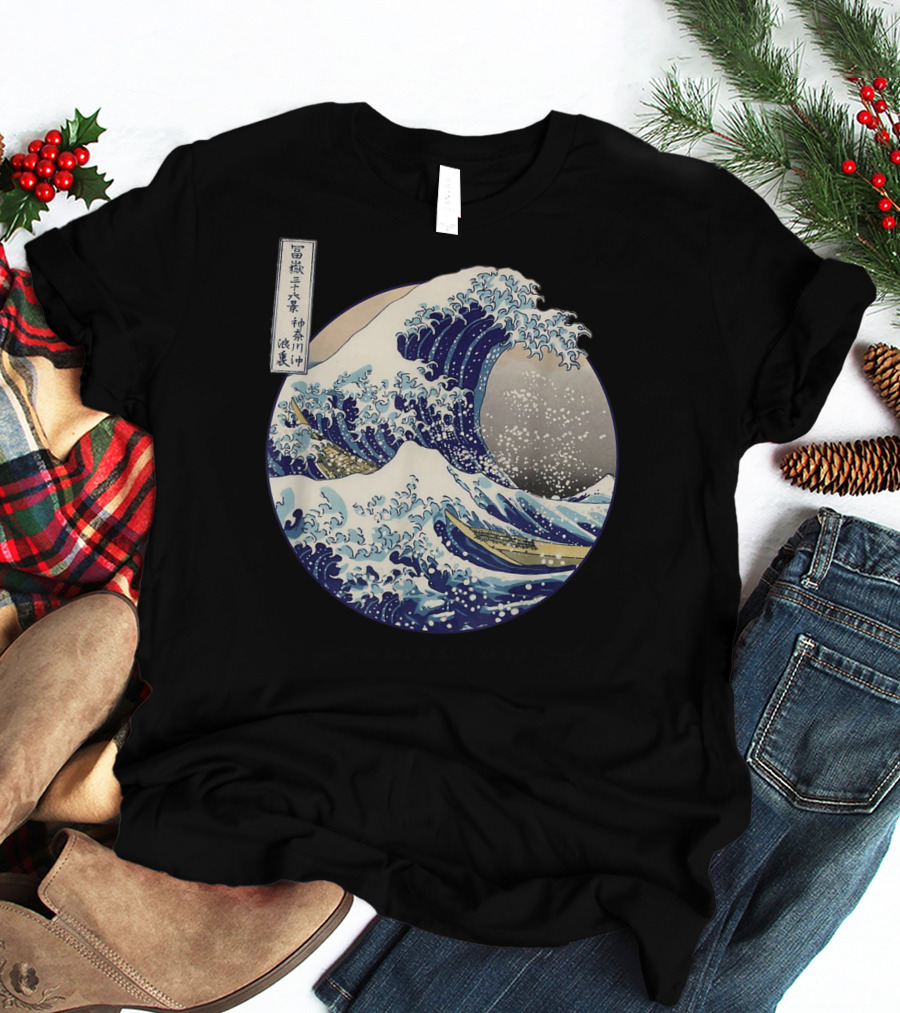 Kanagawa Japanese The Great Wave Off Kanagawa Classic Ukiyo-e T-Shirt