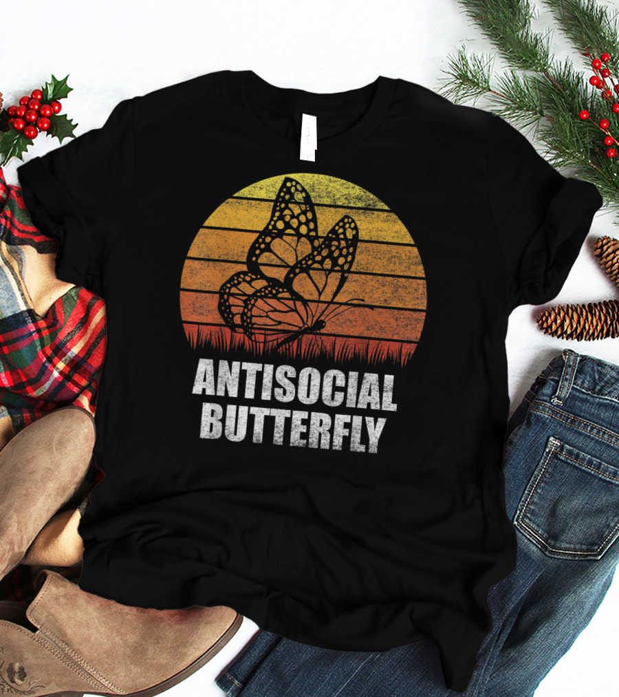 Antisocial Butterfly Classic Vintage Sunset T-Shirt