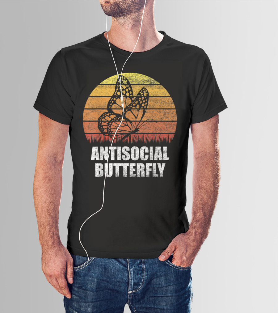 Antisocial Butterfly Classic Vintage Sunset T-Shirt