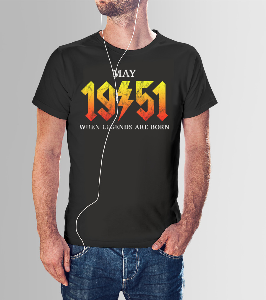 May 1951 When Legends Are Born Classic Rock Legend T-Shirt