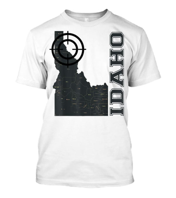 Idaho Maps Target Overlay Classic Vintage Fun T-Shirt