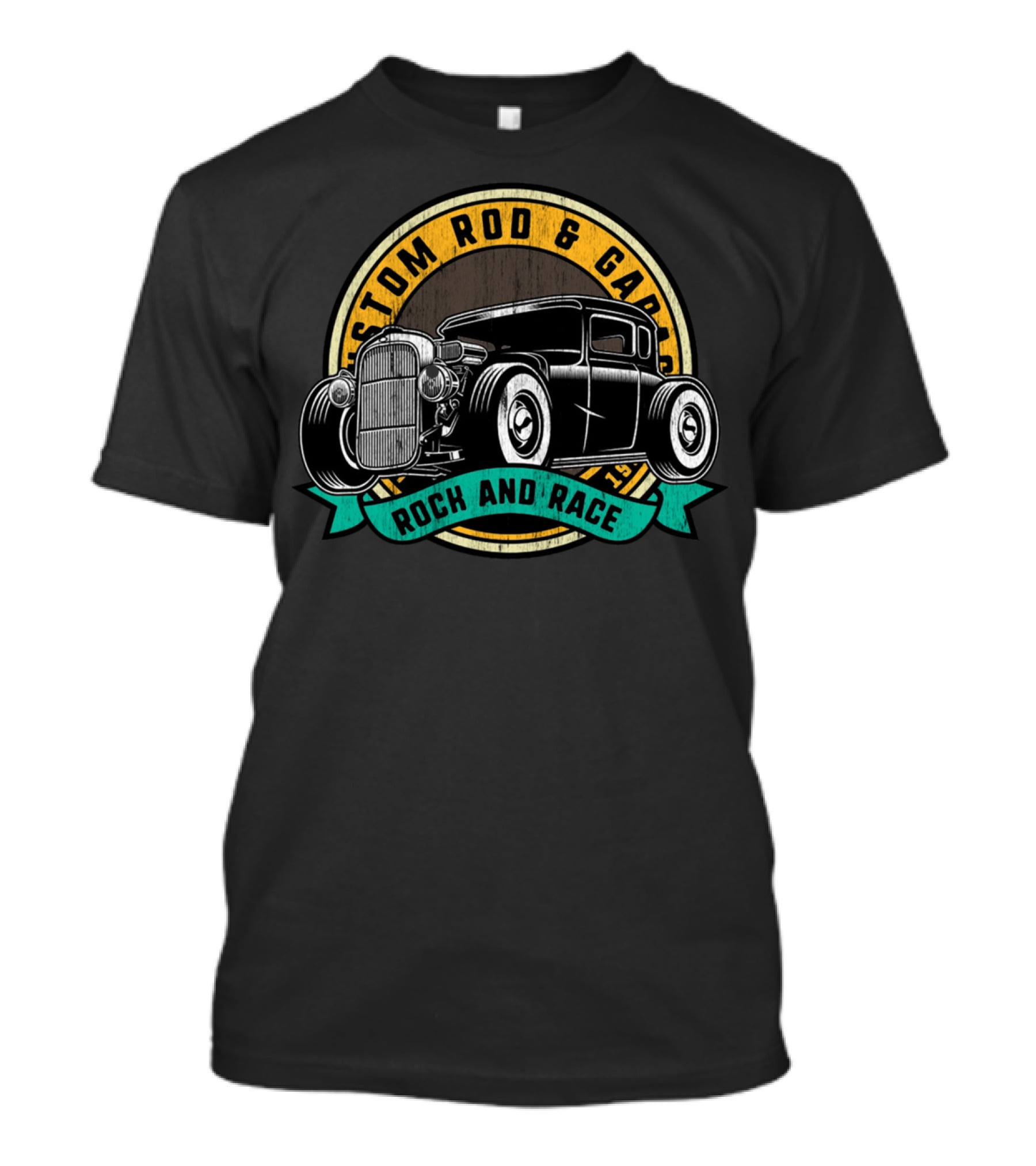 Custom Rod And Garage Rock And Race Hot Rod Classic Car T-Shirt