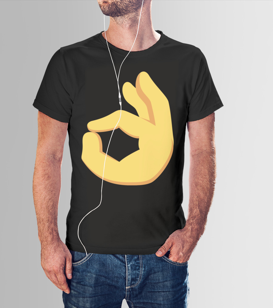 Emoji Ok Hand Sign Okay Yes Dank T-Shirt