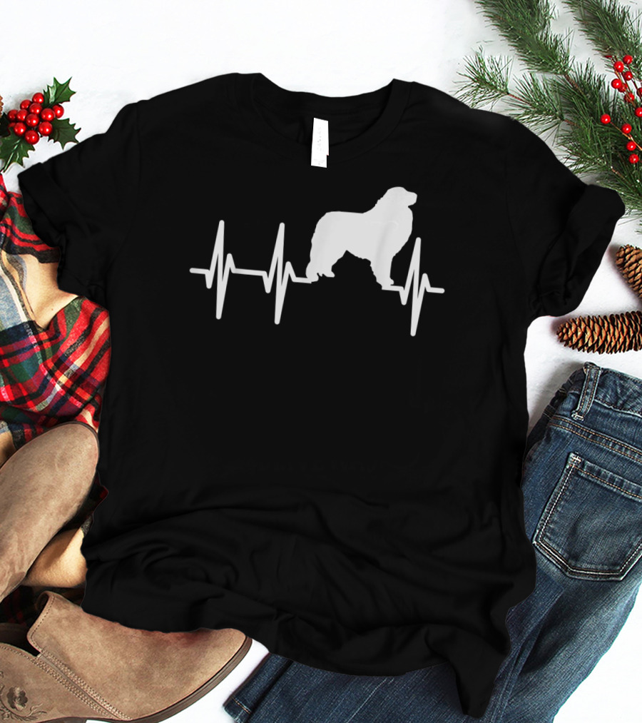 Great Pyrenees Heartbeat Dog Pet EKG Line T-Shirt