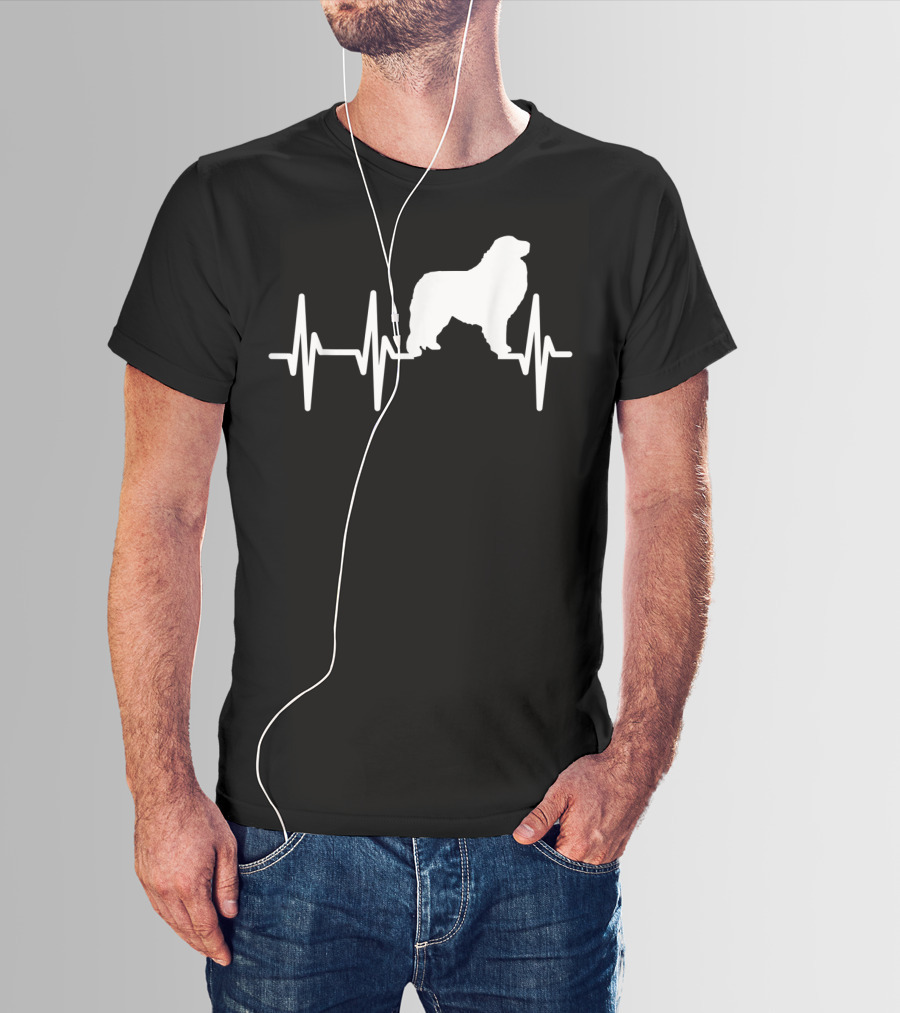 Great Pyrenees Heartbeat Dog Pet EKG Line T-Shirt