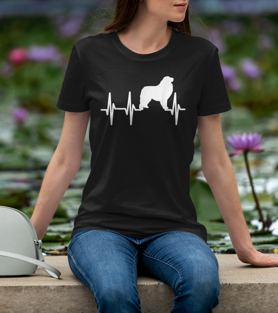 Great Pyrenees Heartbeat Dog Pet EKG Line T-Shirt