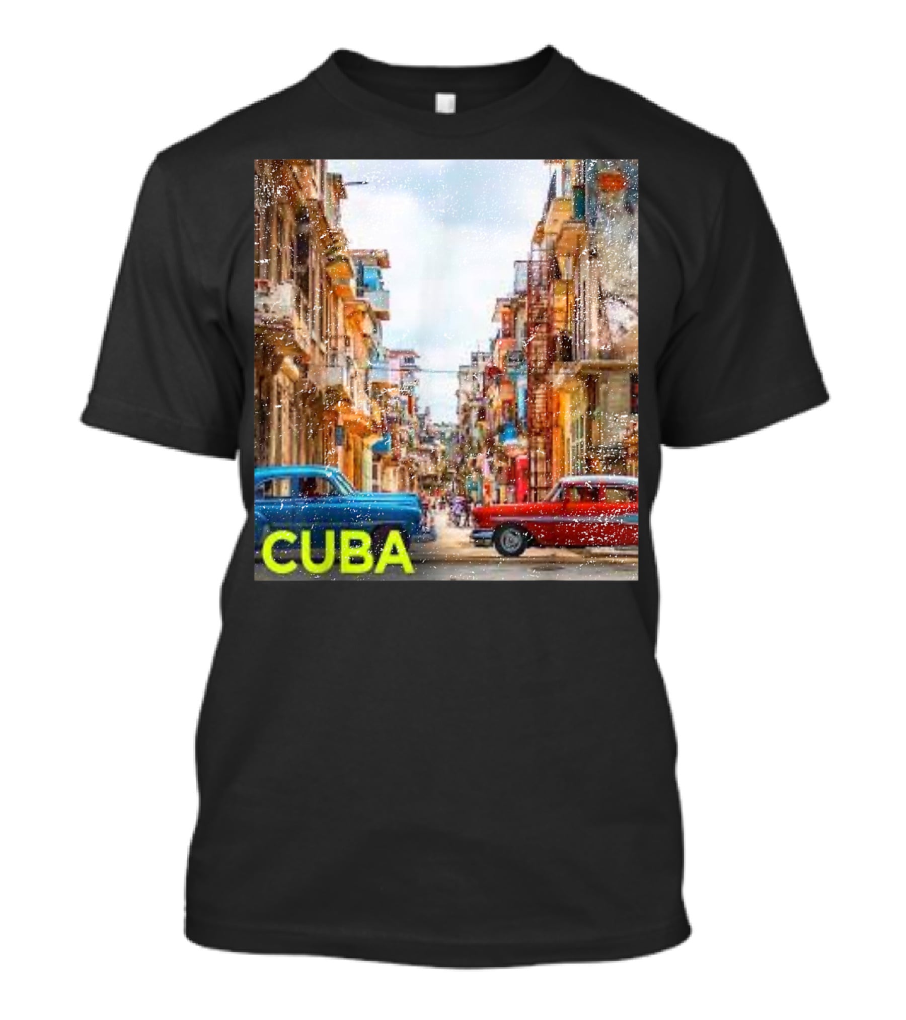 Cuba Classic Car Streets T-Shirt