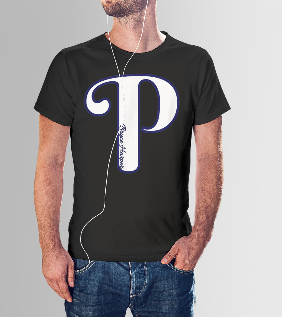 Bryce Harper Philadelphia Baseball Logo P T-Shirt