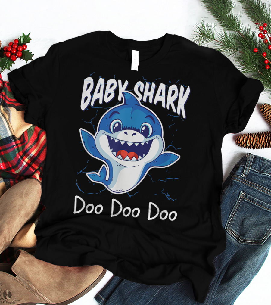 Baby Shark Doo Doo Doo Kids Birthday Party Girl T-Shirt
