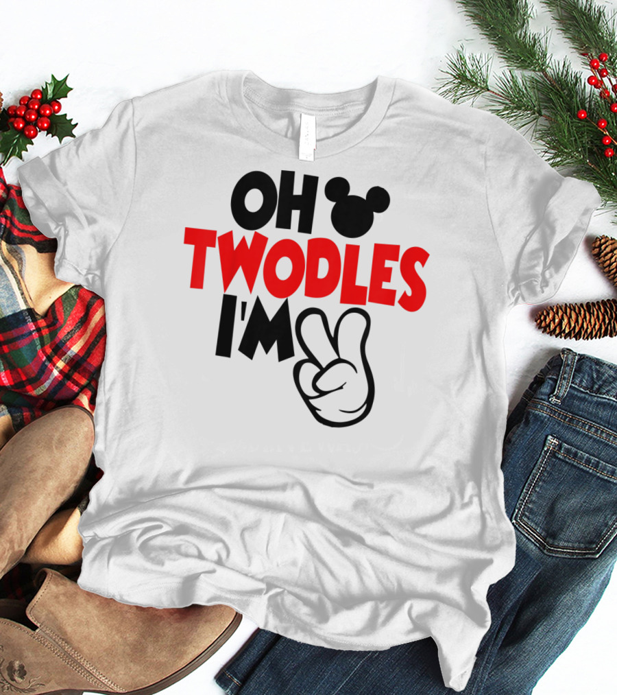 Oh Twodles I'm Two Year Old Birthday T-Shirt