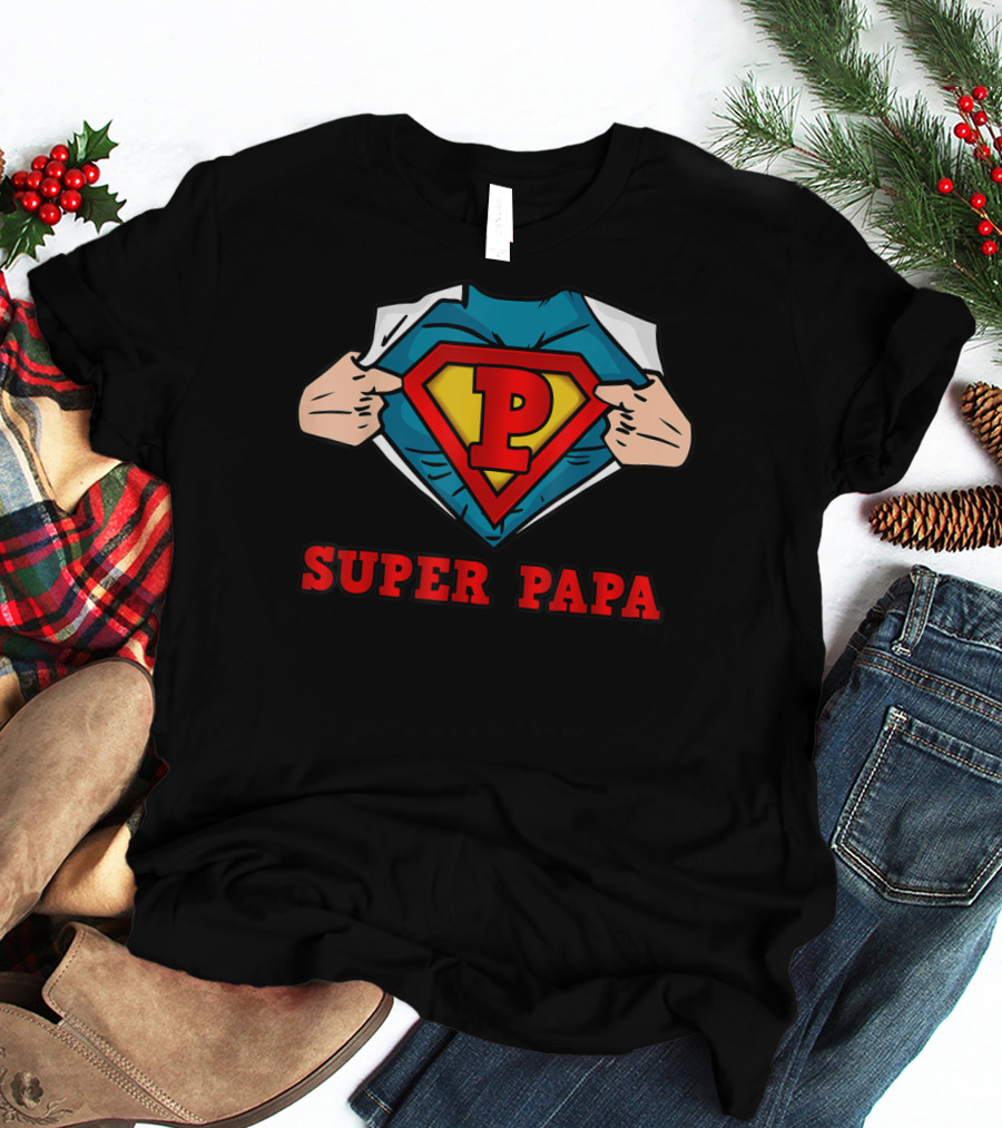SUPER PAPA SUPERHERO MENS GREAT T-Shirt