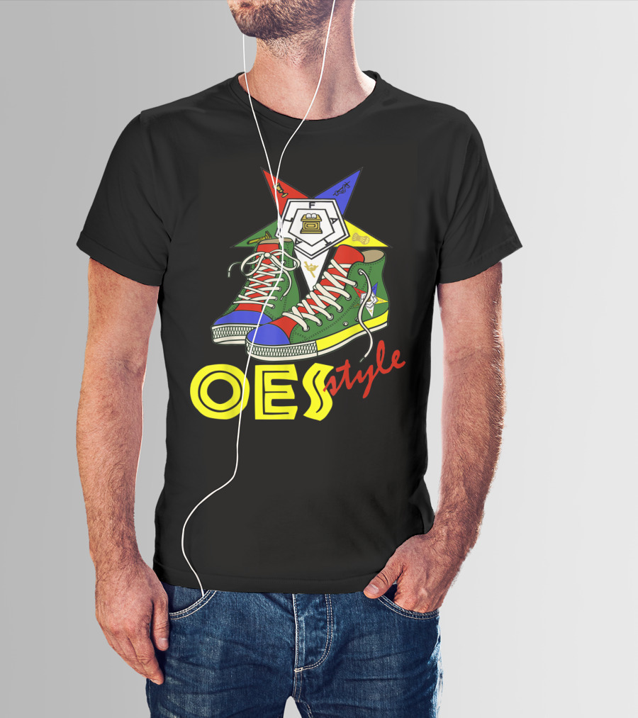 OES Style Order Of The Eastern Star Sistar Sneakers T-Shirt