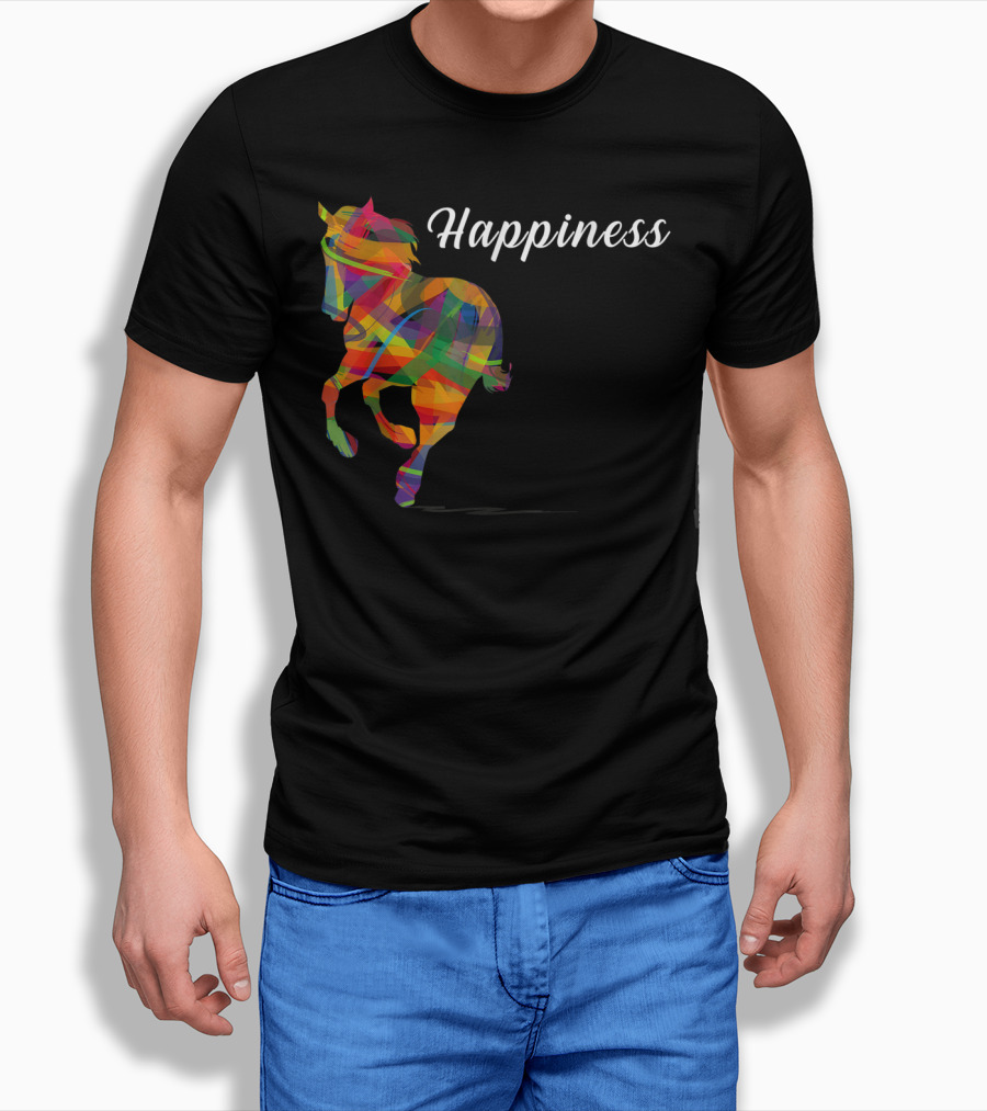 Happiness Colorful Cute Horse T-Shirt