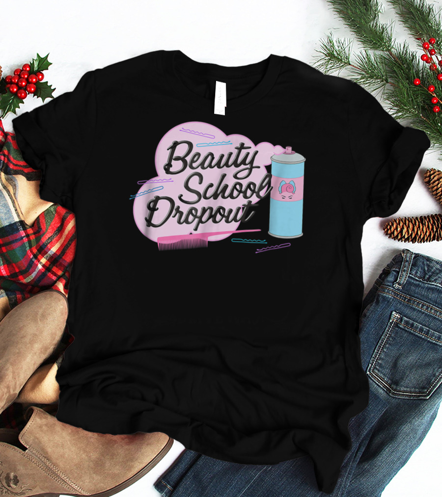 Beauty School Dropout Grease Pink Ladies Can And Comb T-Shirt