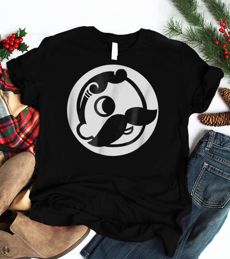 Natty Boh Mascot Icon Mustache Circle T-Shirt