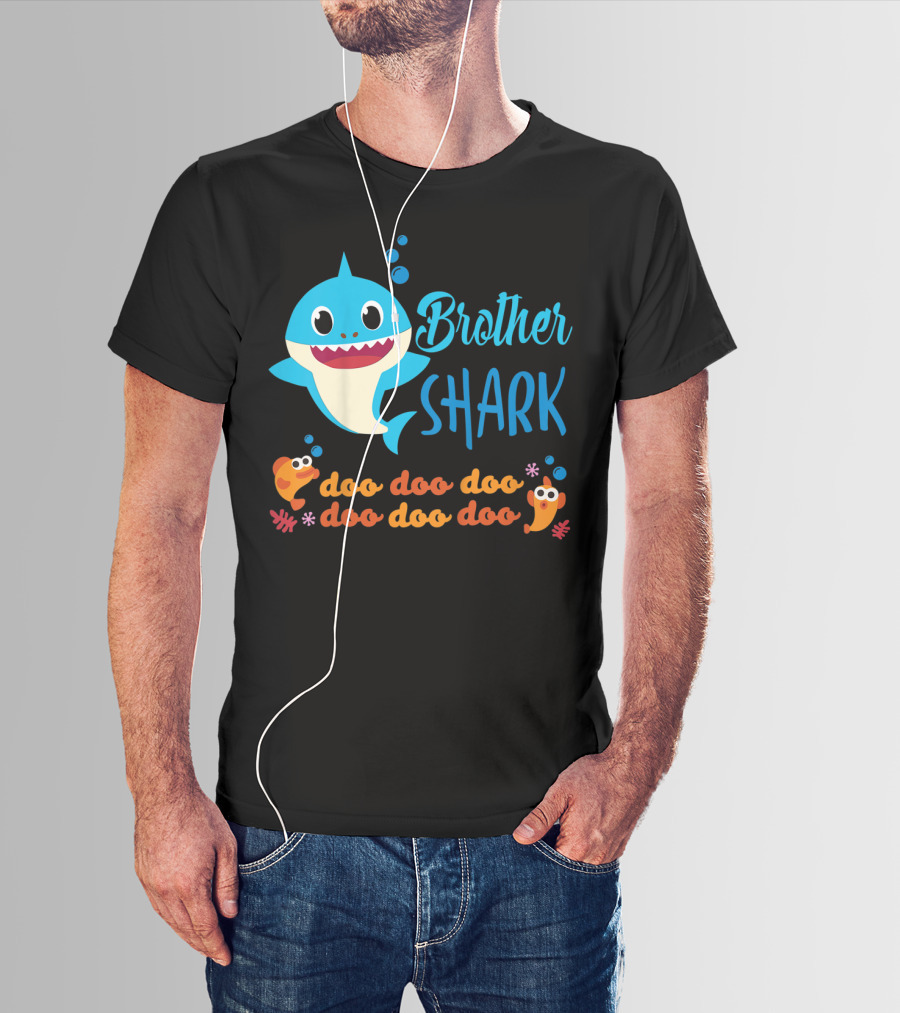 Brother Shark Doo Doo Doo Kids Baby Shark T-Shirt