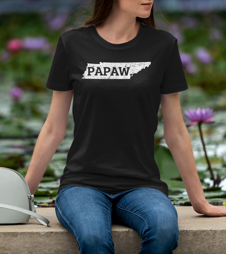 Papaw Tennessee State Map T-Shirt