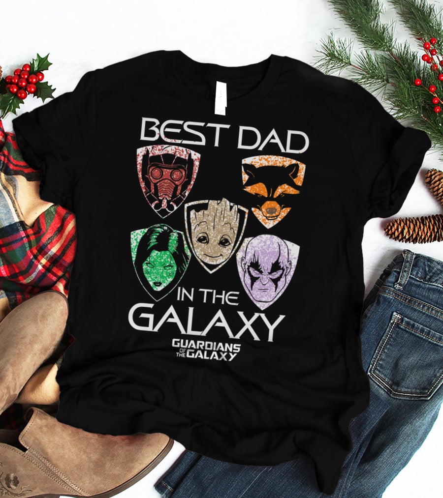 Best Dad In The Galaxy Guardians Of The Galaxy Father's Day T-Shirt