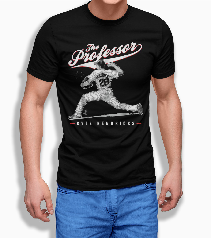 Kyle Hendricks The Professor 28 Pitching Legend T-Shirt