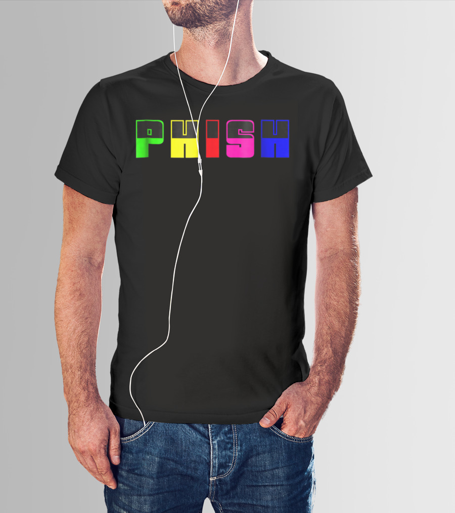 Nite Lite PHISH Neon Color Blocks T-Shirt
