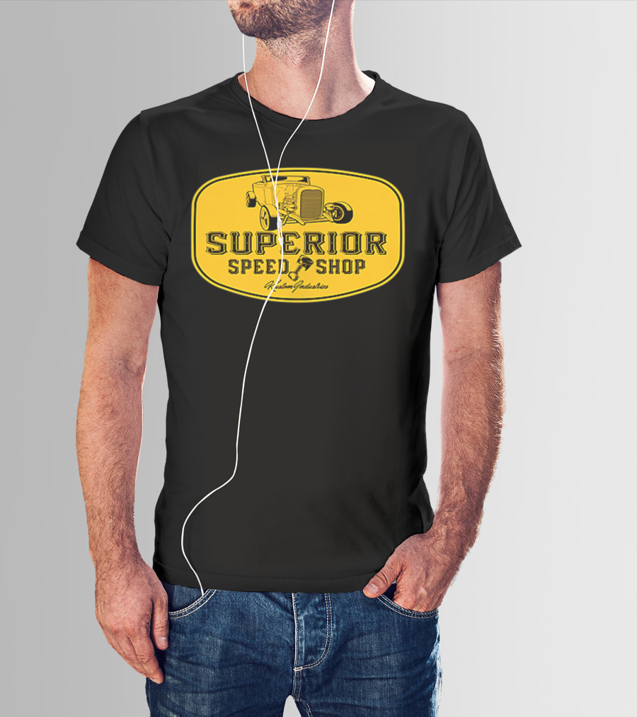 Superior Speed Shop Kustom Industries Retro Hot Rod T-Shirt