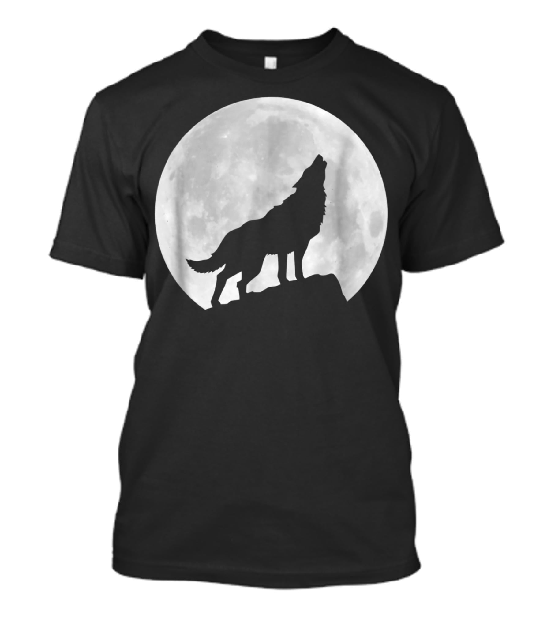 Wolf Howling At Full Moon Spirit Animal T-Shirt