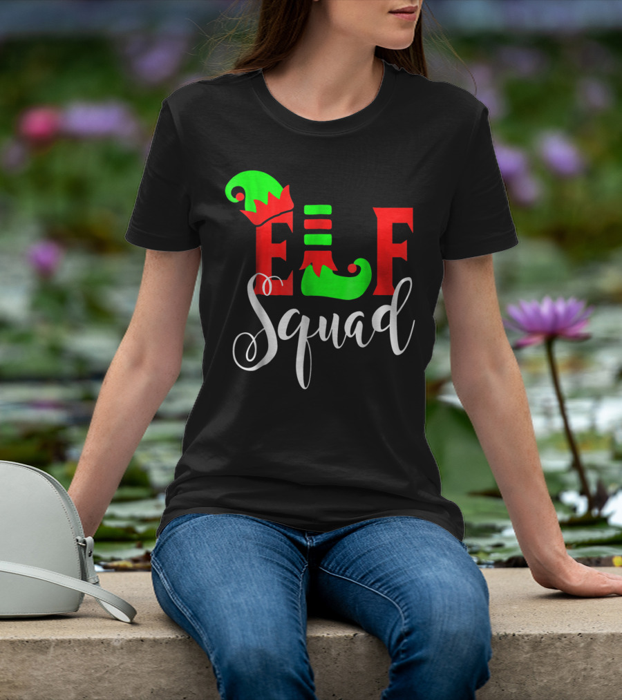 Elf Squad Festive Holiday Family T-Shirt