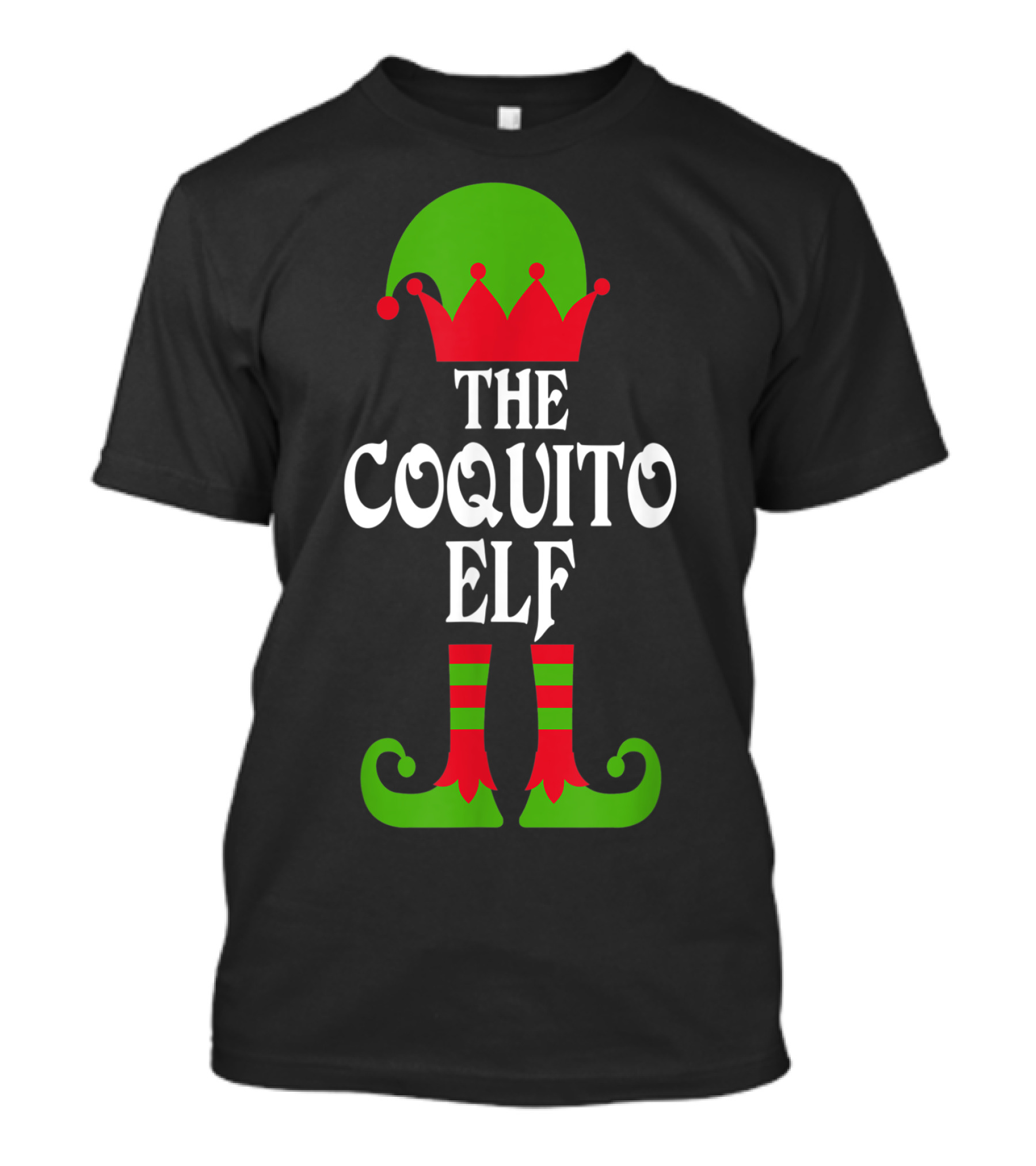 The Coquito Elf Christmas Boricua Puerto Rican T-Shirt