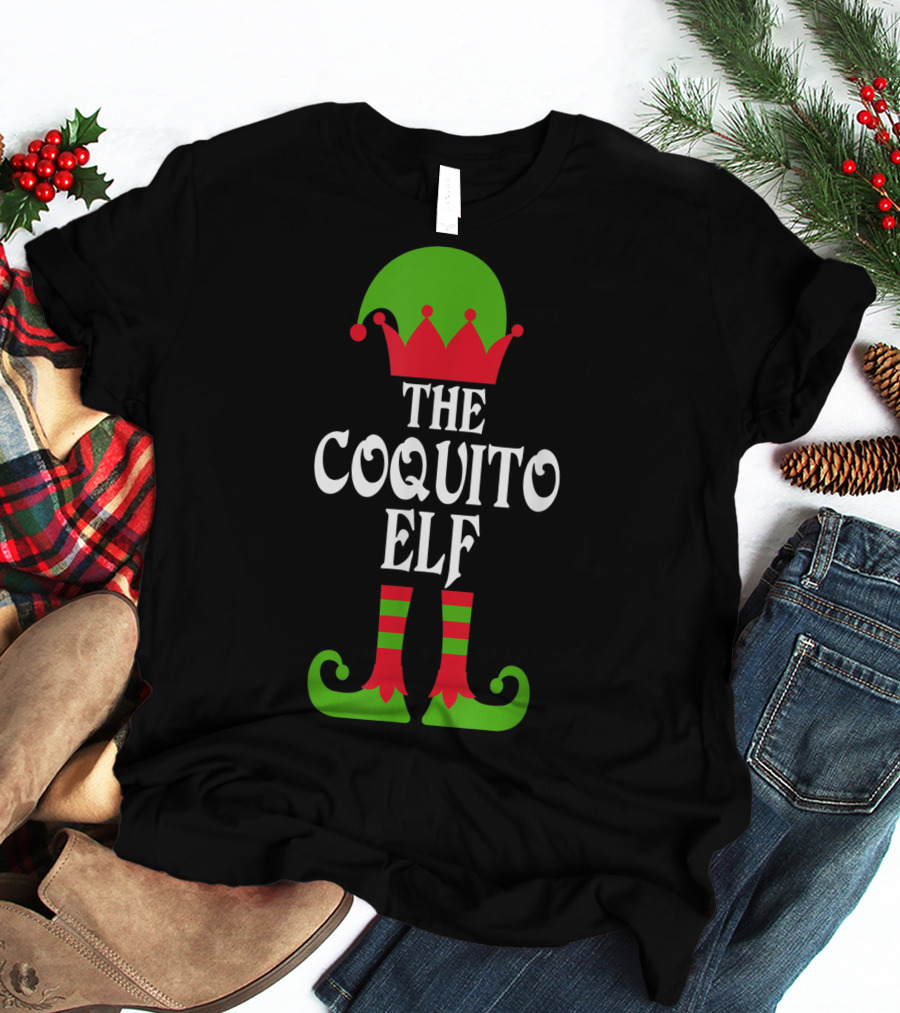 The Coquito Elf Christmas Boricua Puerto Rican T-Shirt