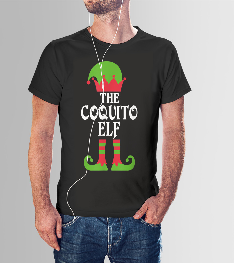 The Coquito Elf Christmas Boricua Puerto Rican T-Shirt