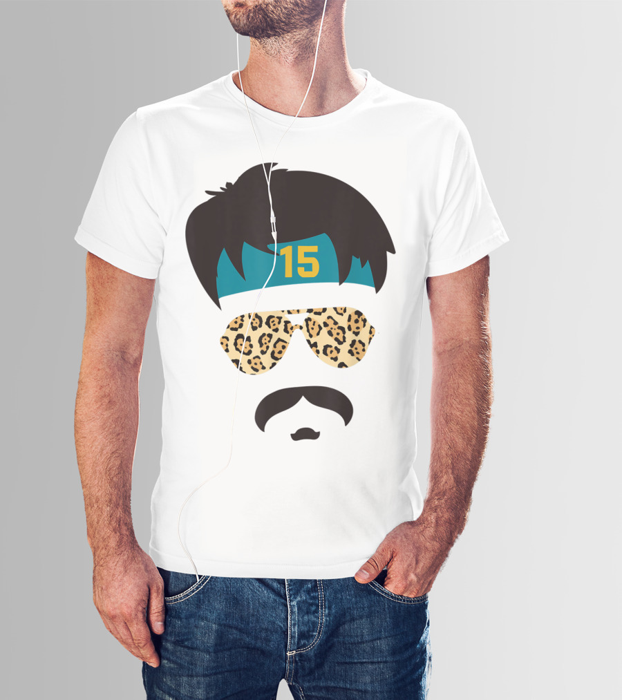 Jacksonville Football Uncle Rico Leopard Sunglasses 15 Headband 904 T-Shirt