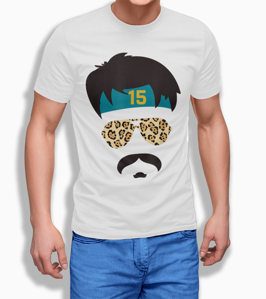 Jacksonville Football Uncle Rico Leopard Sunglasses 15 Headband 904 T-Shirt