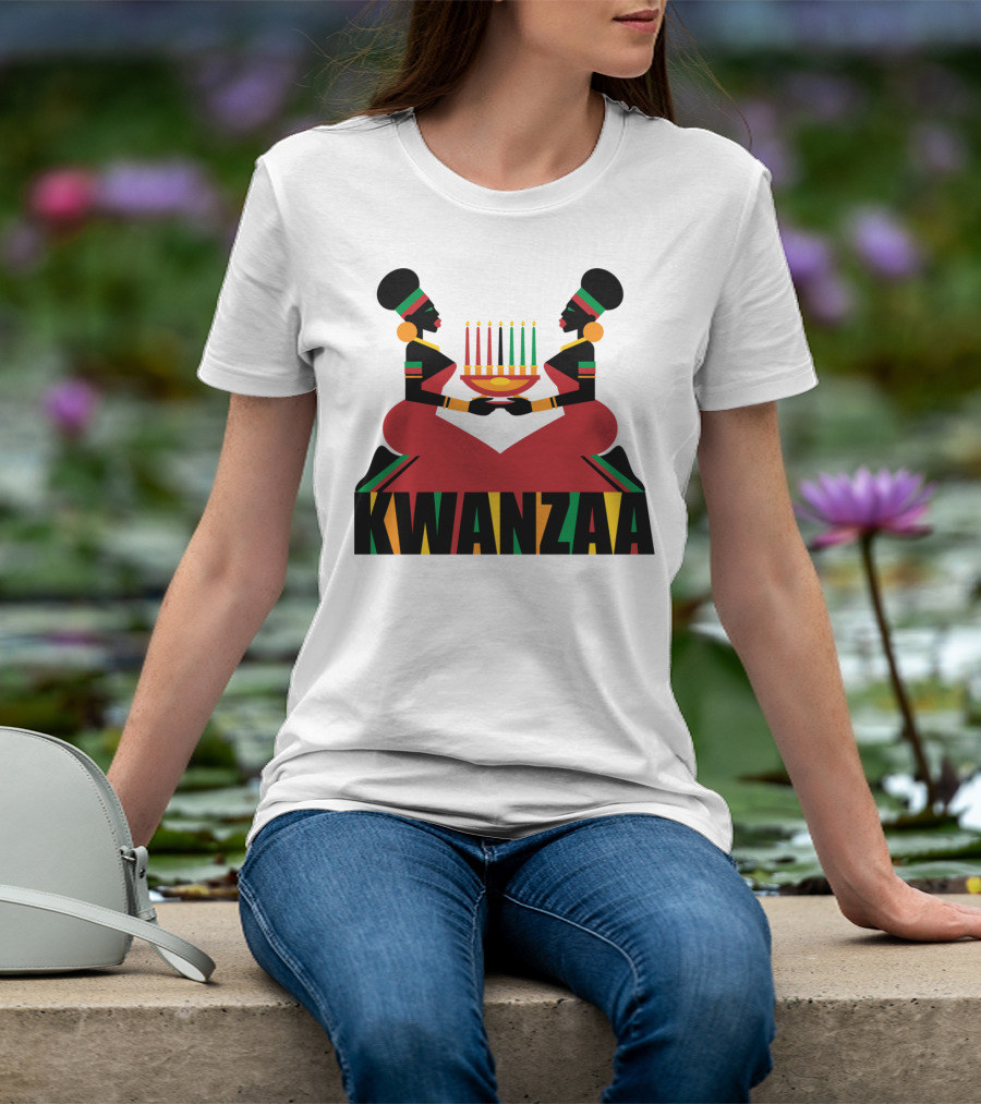 Kwanzaa Celebration African Kinara Tradition T-Shirt