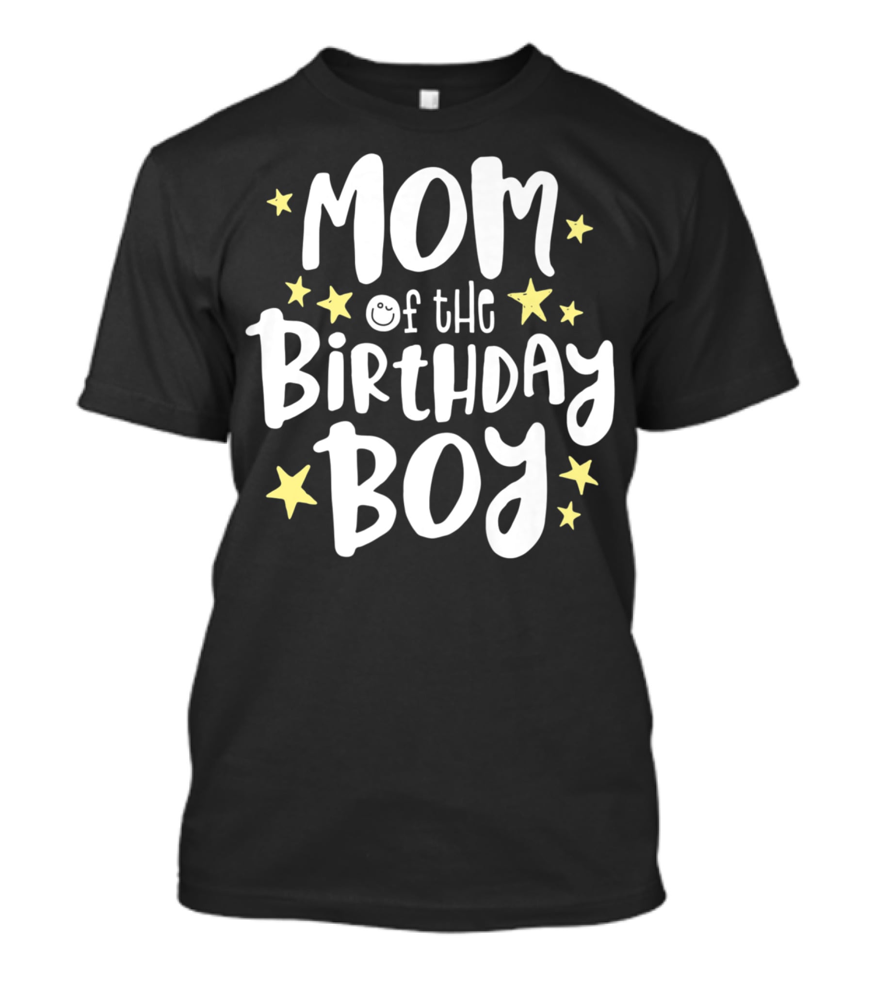Mom Of The Birthday Boy With Stars Mother's Day Mama Celebrations T-Shirt