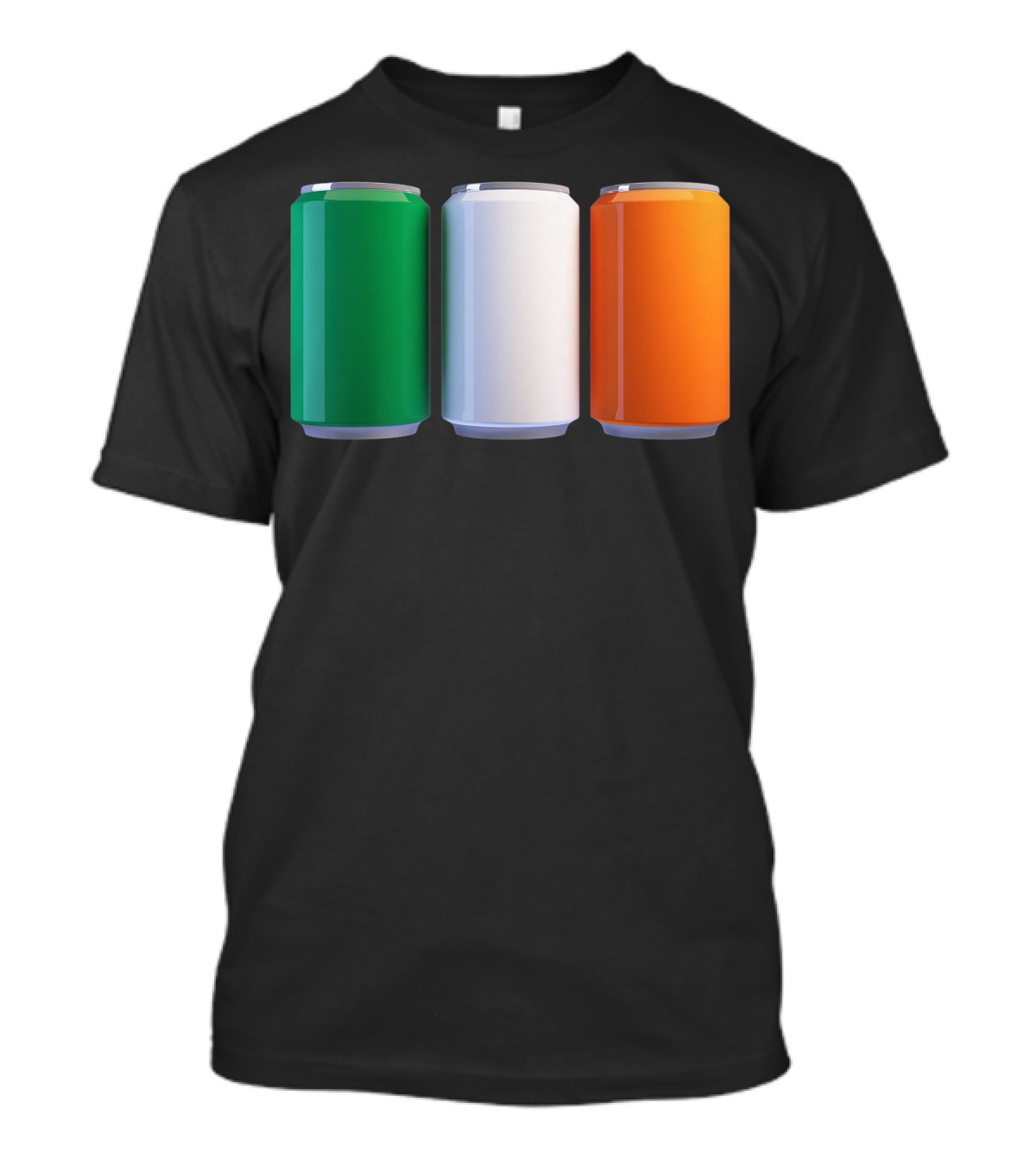 Irish Flag Beer Cans St Patrick's Day Ireland T-Shirt