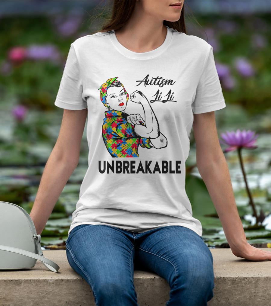 Autism LiLi Unbreakable Puzzle Pattern Empowerment T-Shirt