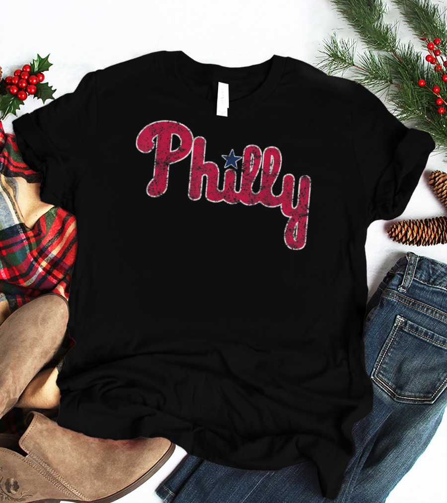 Philadelphia Baseball Vintage Philly Star T-Shirt