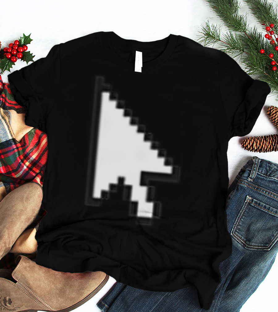 Pixelated White Arrow Cursor T-Shirt