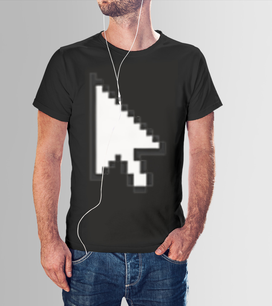 Pixelated White Arrow Cursor T-Shirt