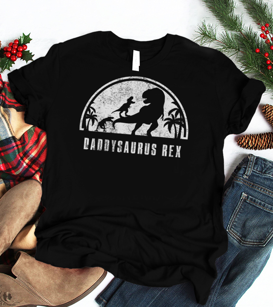 Daddysaurus Rex Dinosaur Family T-Shirt