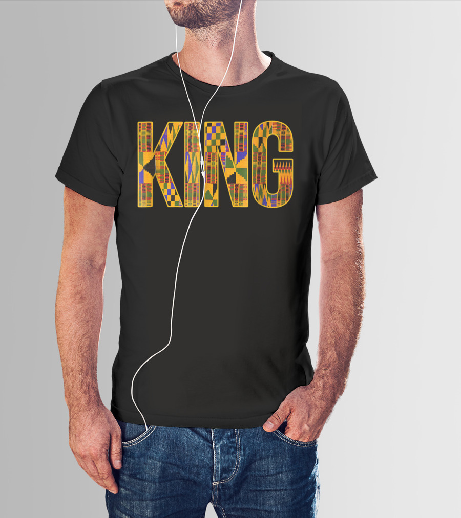 African King Tribal Print T-Shirt