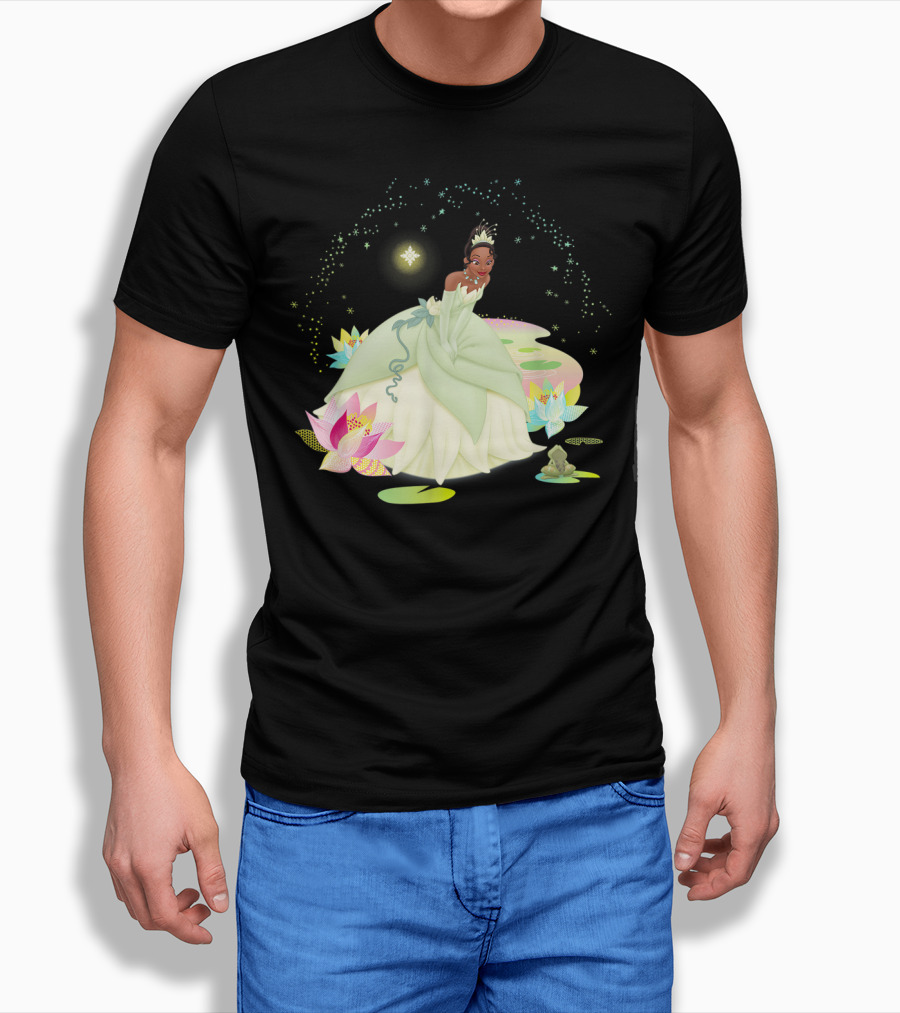 Disney Princess And The Frog Tiana Magical Bayou Scene T-Shirt