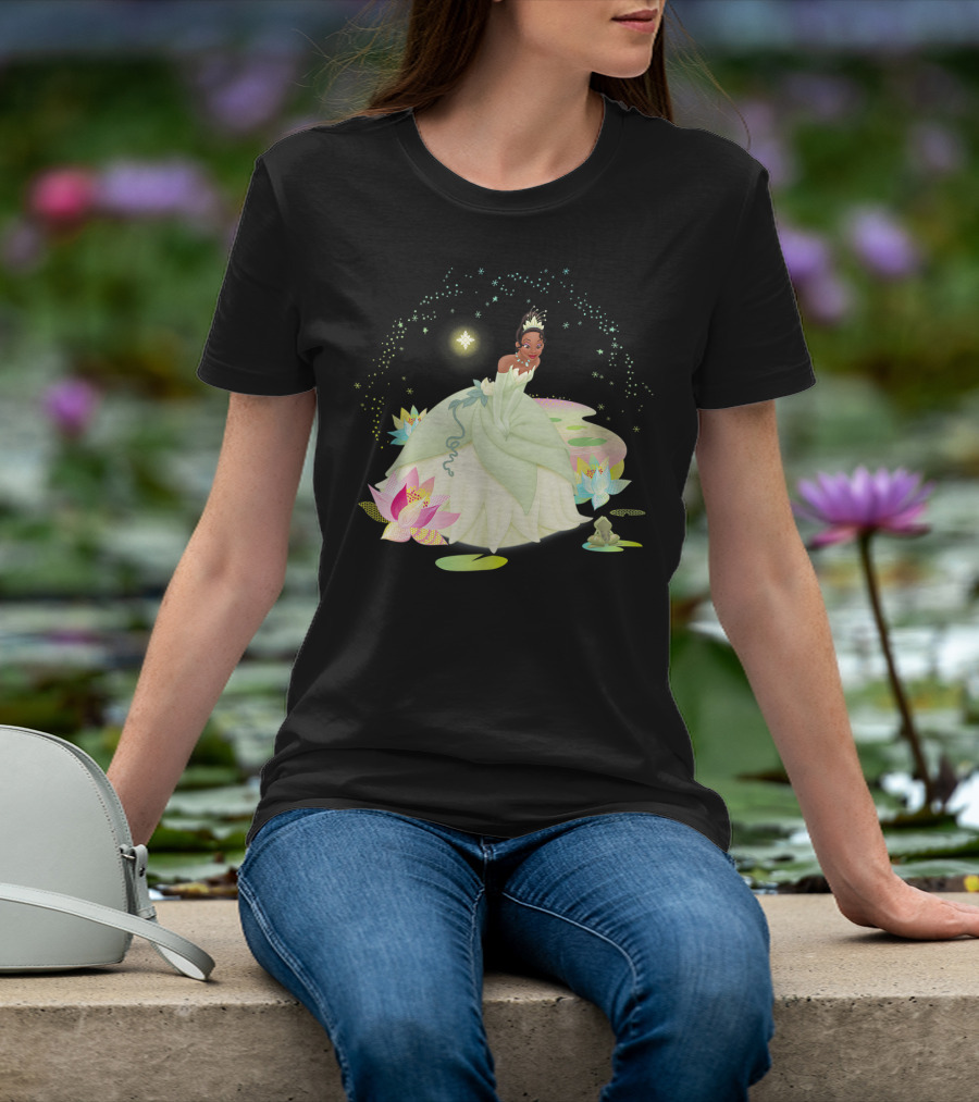 Disney Princess And The Frog Tiana Magical Bayou Scene T-Shirt