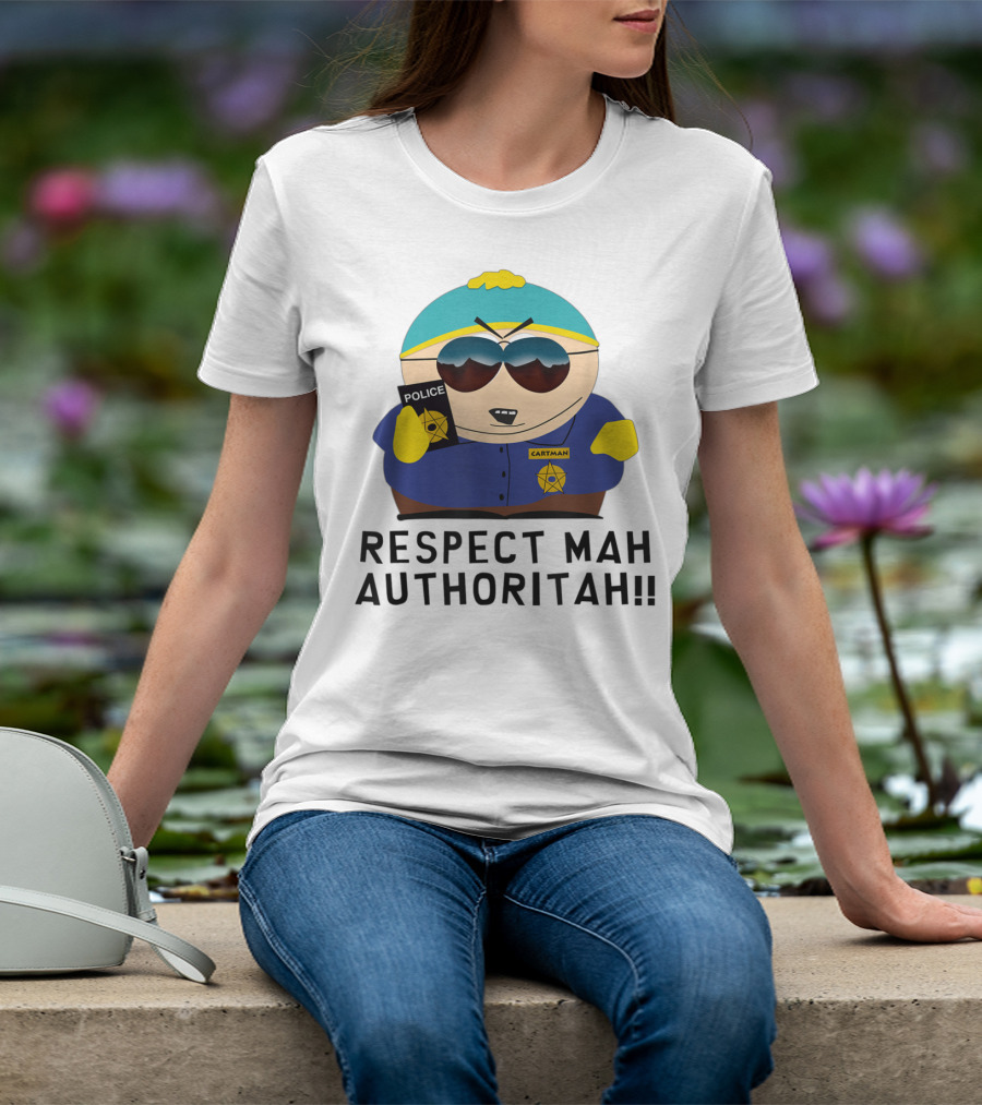 Cartman Police Respect Mah Authoritah T-Shirt