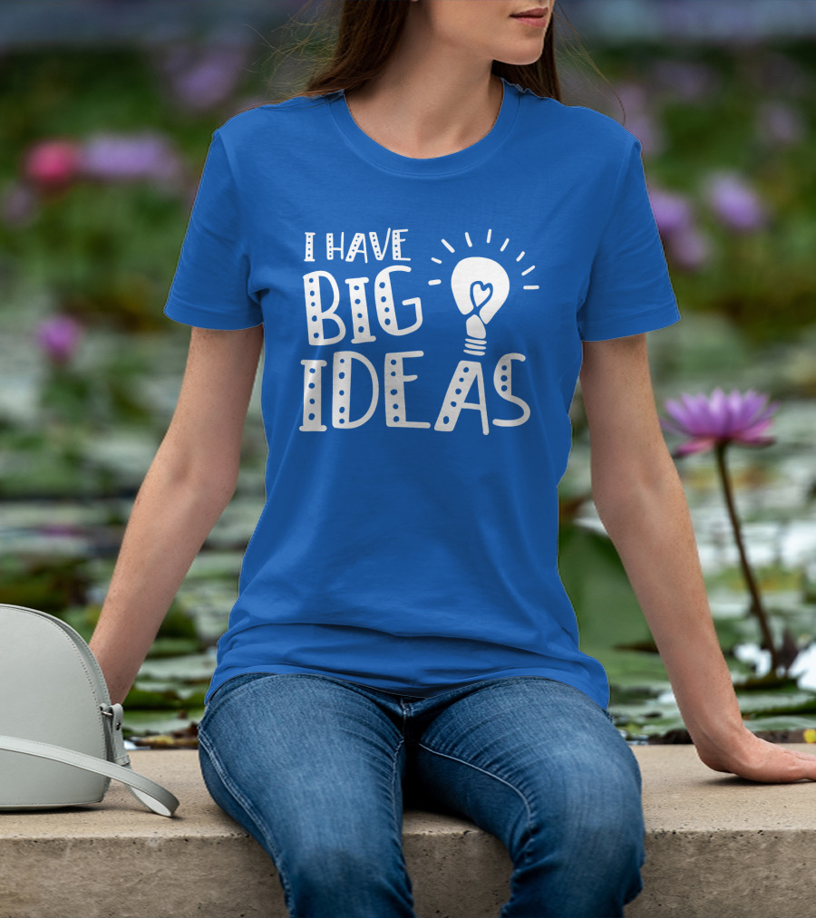 I HAVE BIG IDEAS Light Bulb Heart T-Shirt
