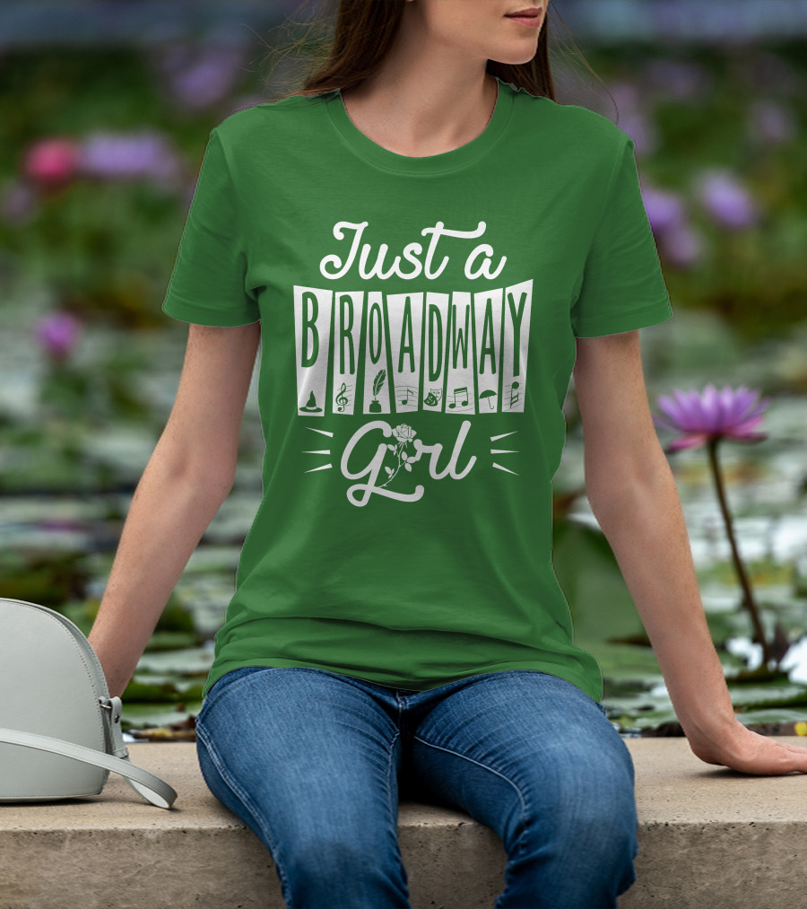 Just A Broadway Girl Wizard Music Rose Notes T-Shirt